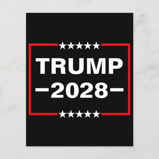 ドナルド・トランプ2028社長 チラシ (正面)