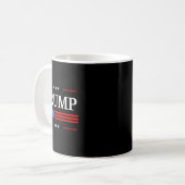 ドナルド・トランプ2028米国国旗Pro Trum コーヒーマグカップ (正面左)
