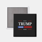 ドナルド・トランプ2028米国国旗Pro Trum マグネット (正面/裏面)