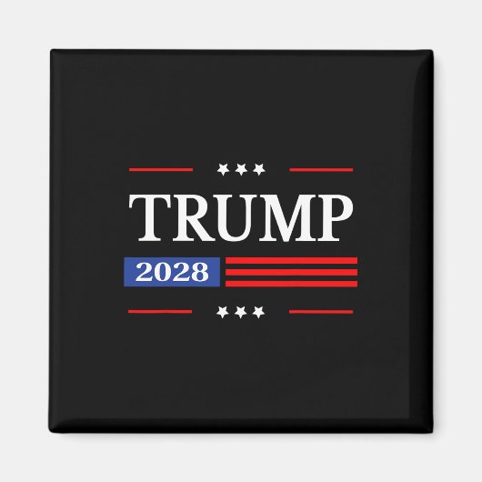 ドナルド・トランプ2028米国国旗Pro Trum マグネット (正面)