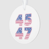 ドナルド・トランプ45-47 オーナメント (正面)