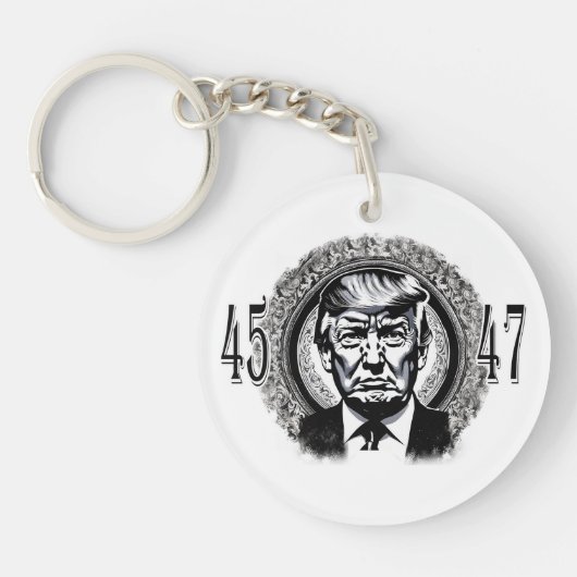 ドナルド・トランプ45/47 キーホルダー (正面)