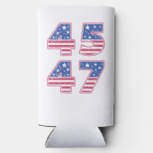 ドナルド・トランプ45-47 スリム缶クーラー (裏面)