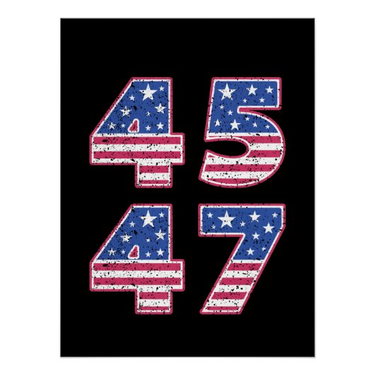 ドナルド・トランプ45-47 ポスター (正面)