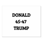 ドナルド・トランプ45-47 ラバースタンプ (インプリント)