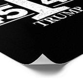 ドナルド・トランプ45 47 45第47代大統領 ポスター (角)