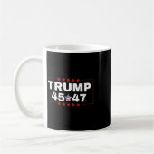 ドナルド・トランプ45 47th米国大統領Tee Mega Won Ele コーヒーマグカップ (左)