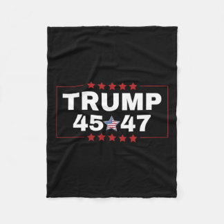 ドナルド・トランプ45 47th米国大統領Tee Mega Won Ele フリースブランケット
