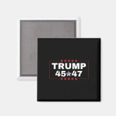 ドナルド・トランプ45 47th米国大統領Tee Mega Won Ele マグネット (正面/裏面)