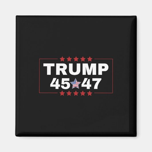 ドナルド・トランプ45 47th米国大統領Tee Mega Won Ele マグネット (正面)