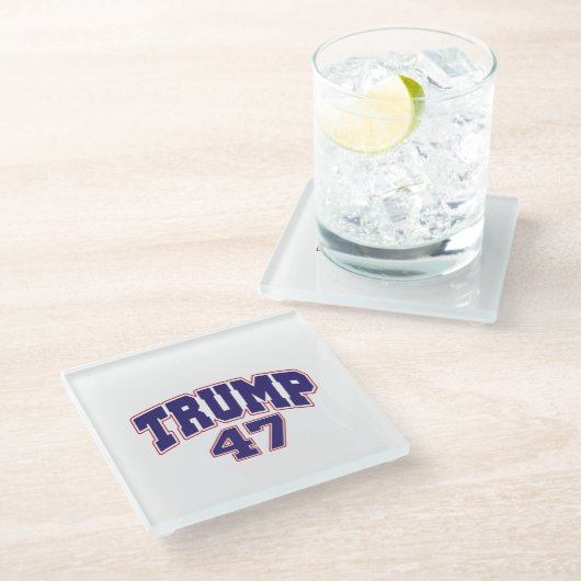 ドナルド・トランプ47 ガラスコースター (アングル)