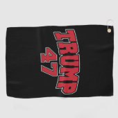 ドナルド・トランプ47 ゴルフタオル (横)