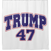 ドナルド・トランプ47 シャワーカーテン (正面)