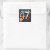 ドナルド・トランプ47 スクエアシール (バッグ)