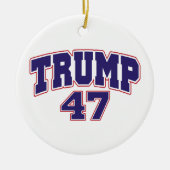 ドナルド・トランプ47 セラミックオーナメント (正面)
