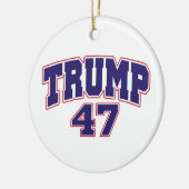 ドナルド・トランプ47 セラミックオーナメント (左)