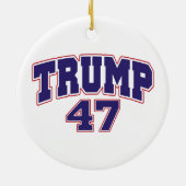 ドナルド・トランプ47 セラミックオーナメント (裏面)