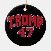 ドナルド・トランプ47 セラミックオーナメント (正面)
