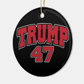 ドナルド・トランプ47 セラミックオーナメント (左)