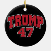 ドナルド・トランプ47 セラミックオーナメント (裏面)
