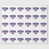 ドナルド・トランプ47 ラッピングペーパー (フラット)