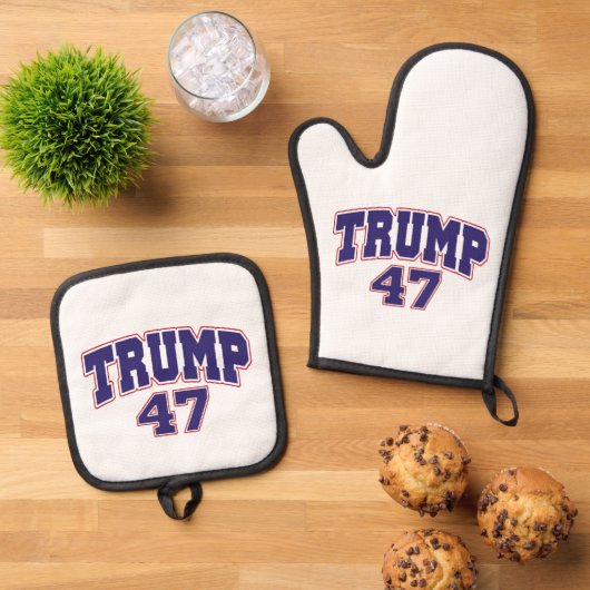 ドナルド・トランプ47 鍋つかみ&鍋敷きセット (トップダウン)