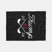 ドナルド・トランプ47 2024 フリースブランケット (正面(横))