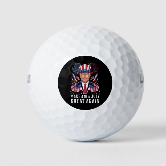 ドナルド・トランプ7月4日を再素晴らし作 ゴルフボール (正面)