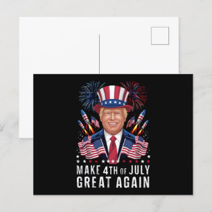 ドナルド・トランプ7月4日を再素晴らし作 ポストカード