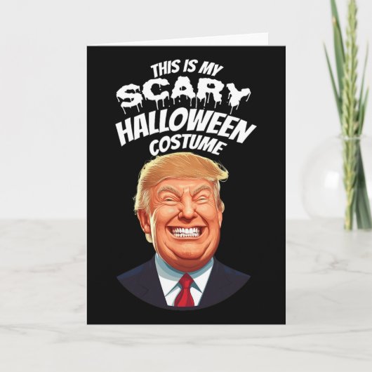 ドナルド トランプ おもしろ ハロウィン グッズ 大統領 カード (正面)
