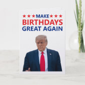 ドナルド・トランプ おもしろ 誕生日カード カード (正面)