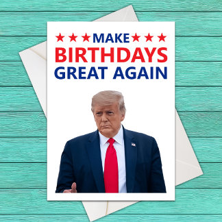 ドナルド・トランプ おもしろ 誕生日カード カード