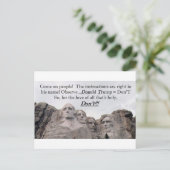 ドナルド・トランプ=しない ポストカード (スタンド正面)