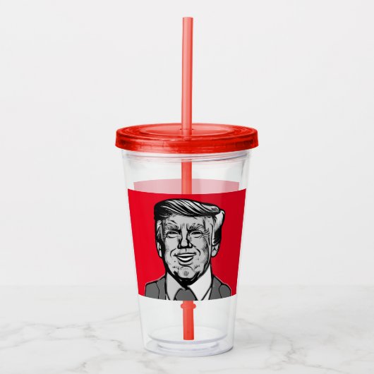 ドナルド・トランプ アクリルタンブラー (正面)