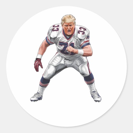 ドナルド・トランプ・アメリカンフットボール会長2025 ラウンドシール (正面)