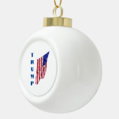 ドナルド・トランプ・アメリカ国旗ポップ・アートの芸術 セラミックボールオーナメント (右)