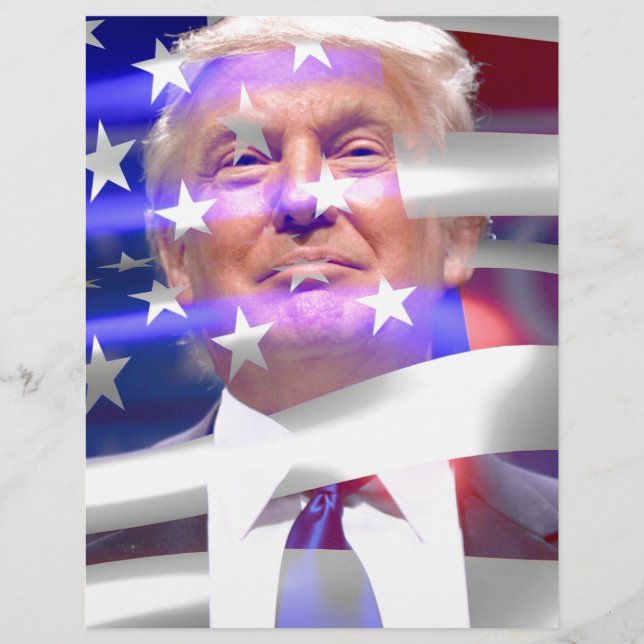 ドナルド・トランプ・アメリカ国旗 (正面)