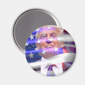ドナルド・トランプ・アメリカ国旗 マグネット (正面/裏面)
