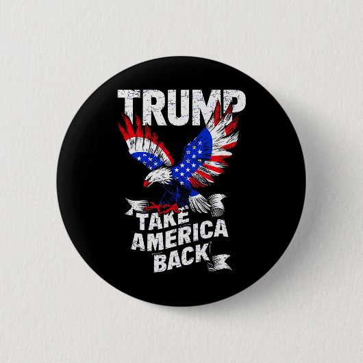 ドナルド トランプ アメリカ 政治 正義 選挙 再 缶バッジ (正面)