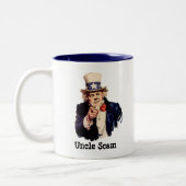 ドナルド·トランプ·アンクル·スカム ツートーンマグカップ (左)