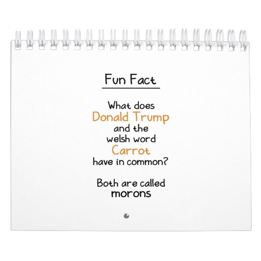 ドナルド·トランプ·アンド·ウェルシュ·ニンジン カレンダー (カバー)