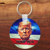 ドナルド・トランプ&オールド・グローリー キーホルダー (裏面)