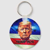 ドナルド・トランプ&オールド・グローリー キーホルダー (裏面)