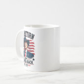 ドナルド・トランプ・カウボーイ愛国大統領が就任 コーヒーマグカップ (正面左)