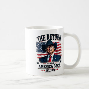 ドナルド・トランプ・カウボーイ愛国大統領が就任 コーヒーマグカップ