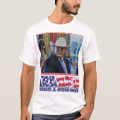 ドナルド・トランプ・カウボーイ Tシャツ (正面)