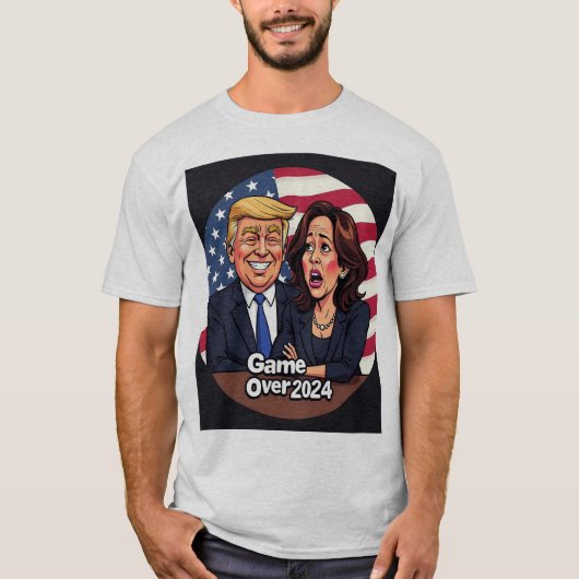 ドナルド・トランプ・カマラハリス Tシャツ (正面)