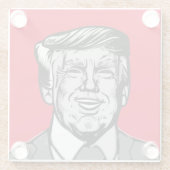 ドナルド・トランプ ガラスコースター (裏面)