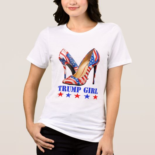 ドナルド・トランプ・ガール トライブレンドＴシャツ (正面)