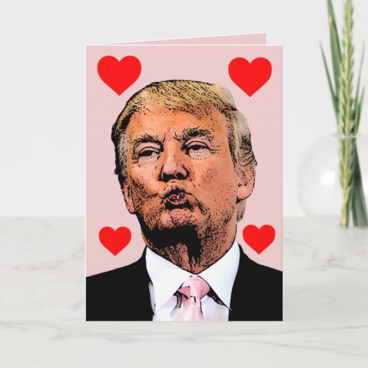 ドナルド・トランプ キス 面白い 母の日 カード (正面)